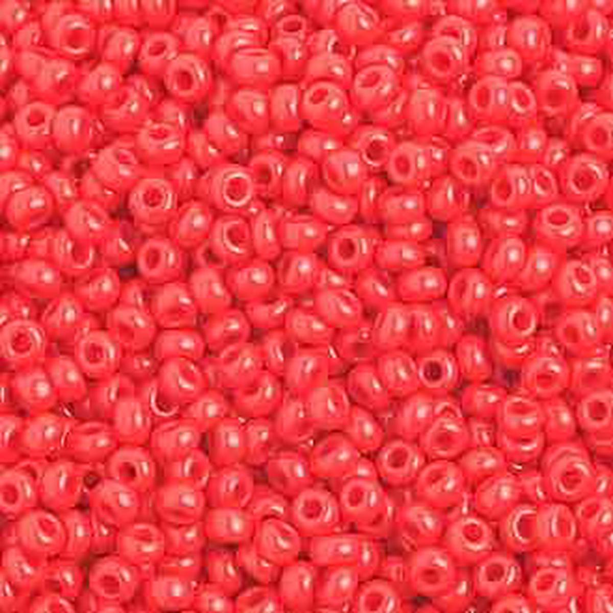 10/0 Czech (Opaque Medium Red).   6 String/Hank  *Approx 20 gr