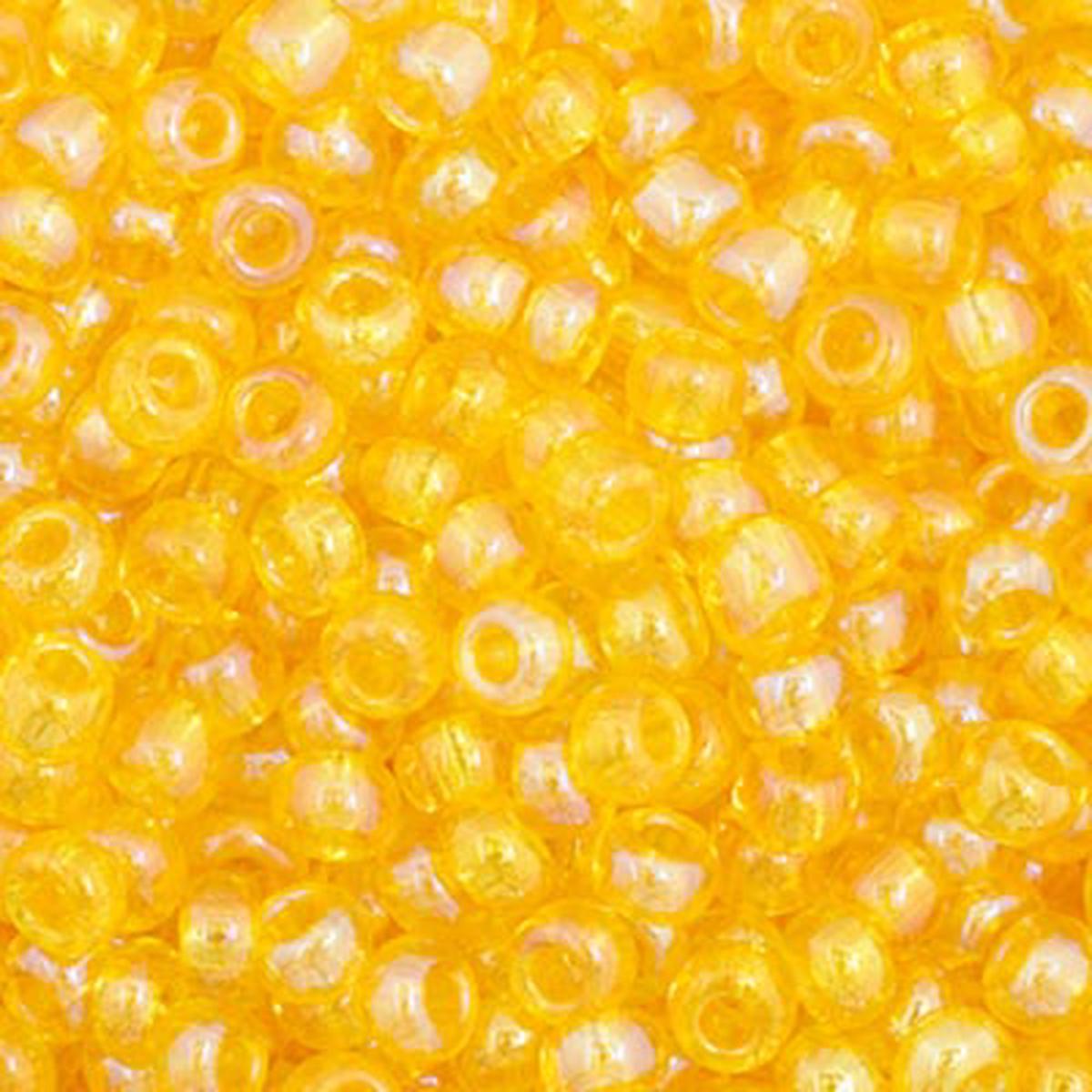 *Double Hank. 11/0 Czech (Yellow Transparent AB) 12 String/Hank  *Approx 38 gr