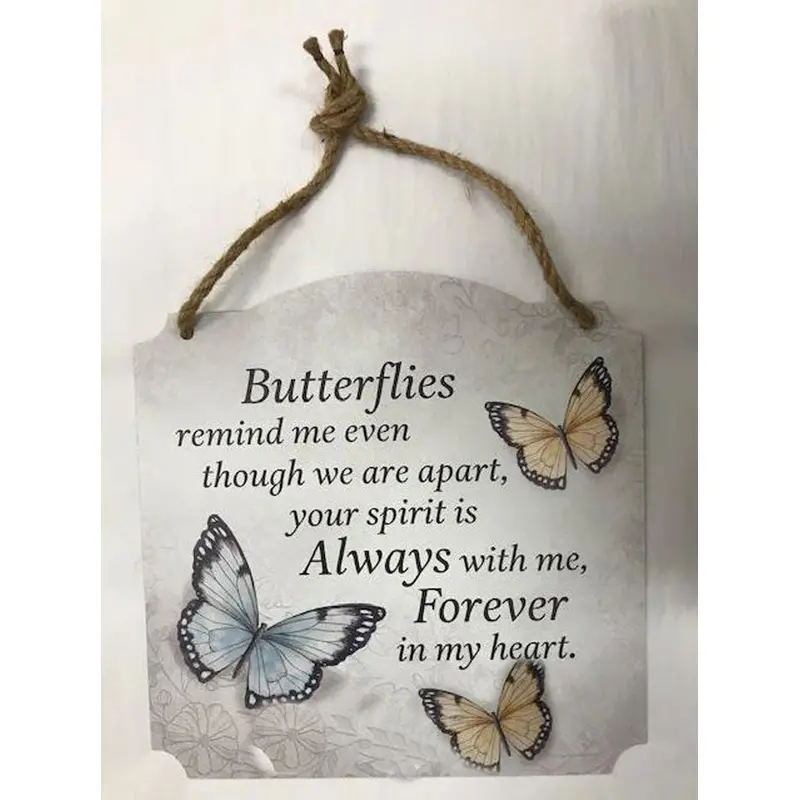 Carson, Butterflies Metal Sign