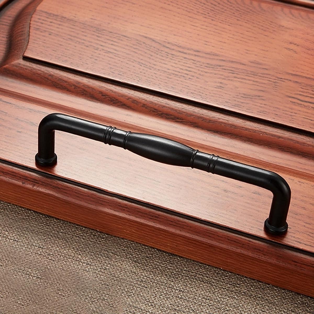 ELECTROPRIME 6228-128 Simple Archaistic Zinc Alloy Handle for Cabinet Wardrobe Drawer Door, Hole Spacing: 128mm
