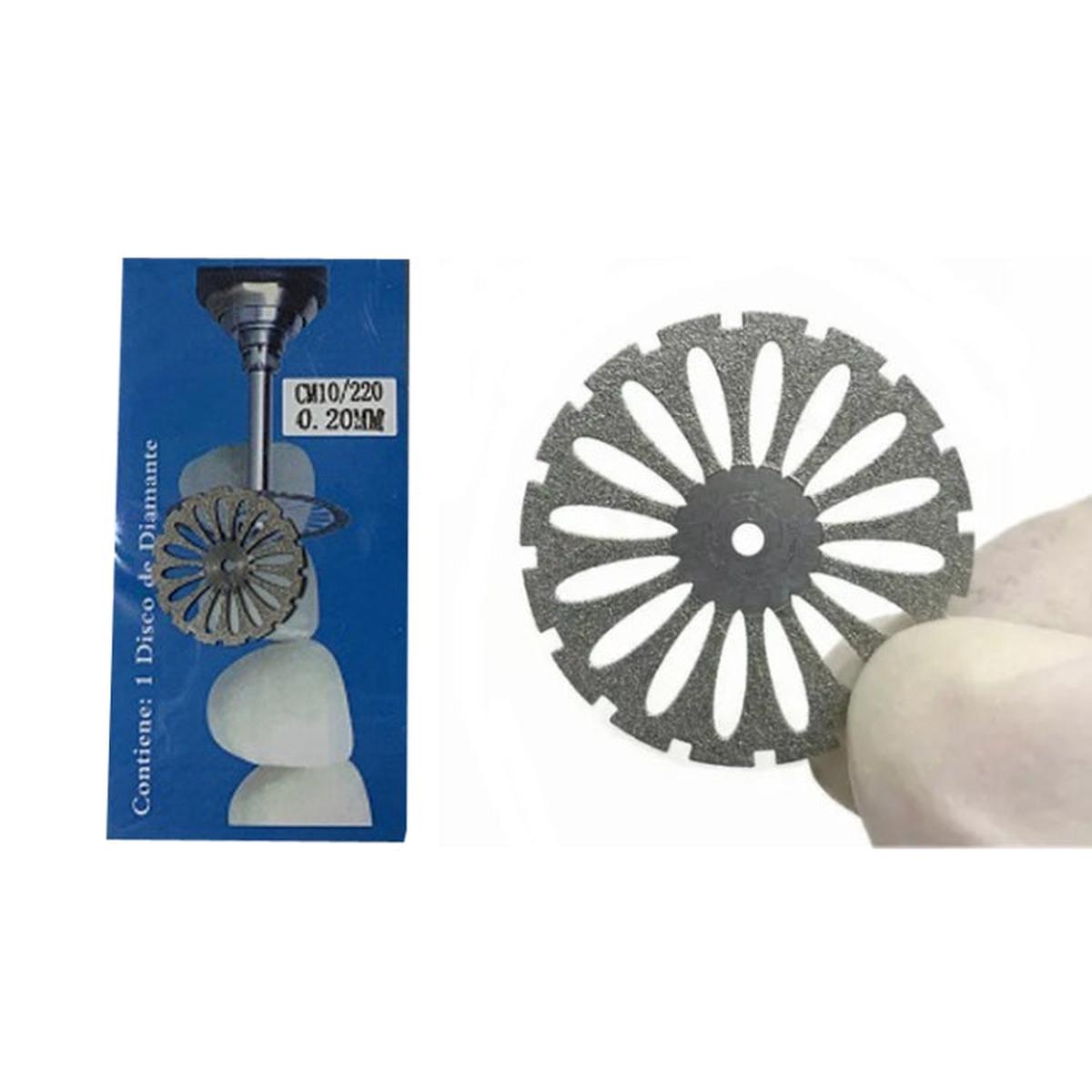 0.2mm Dental Lab Polishing Diamond Discs Dentist Rotary Cutting Tool CM10/220