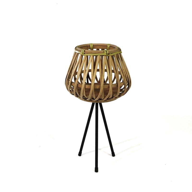 Planter, 10in, Leandro Basket on Stand, 20in