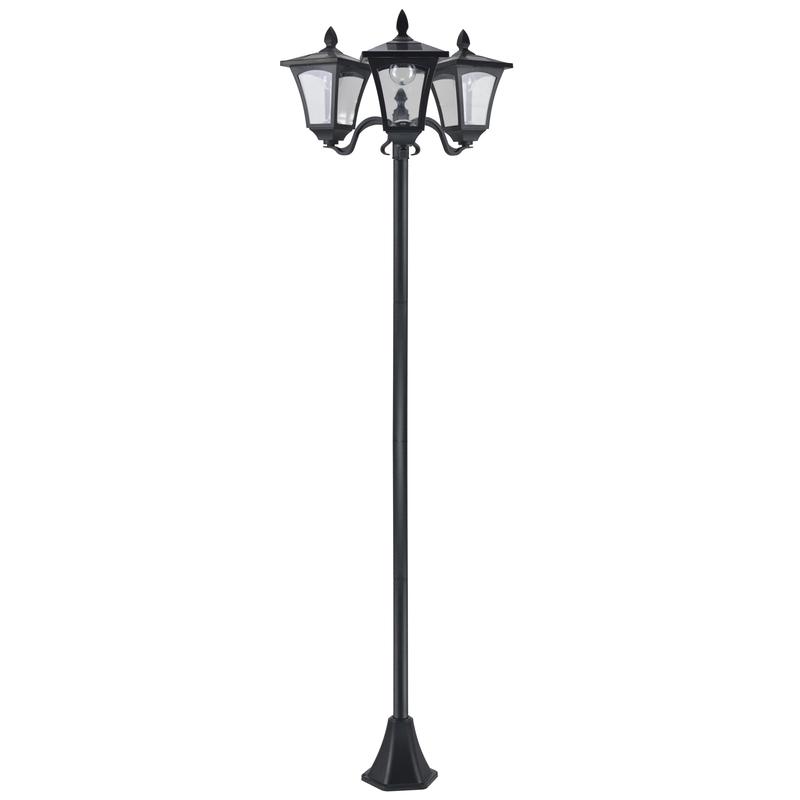 1.8m Traditional Victorian Style - Solar Post Lamp with Sensor