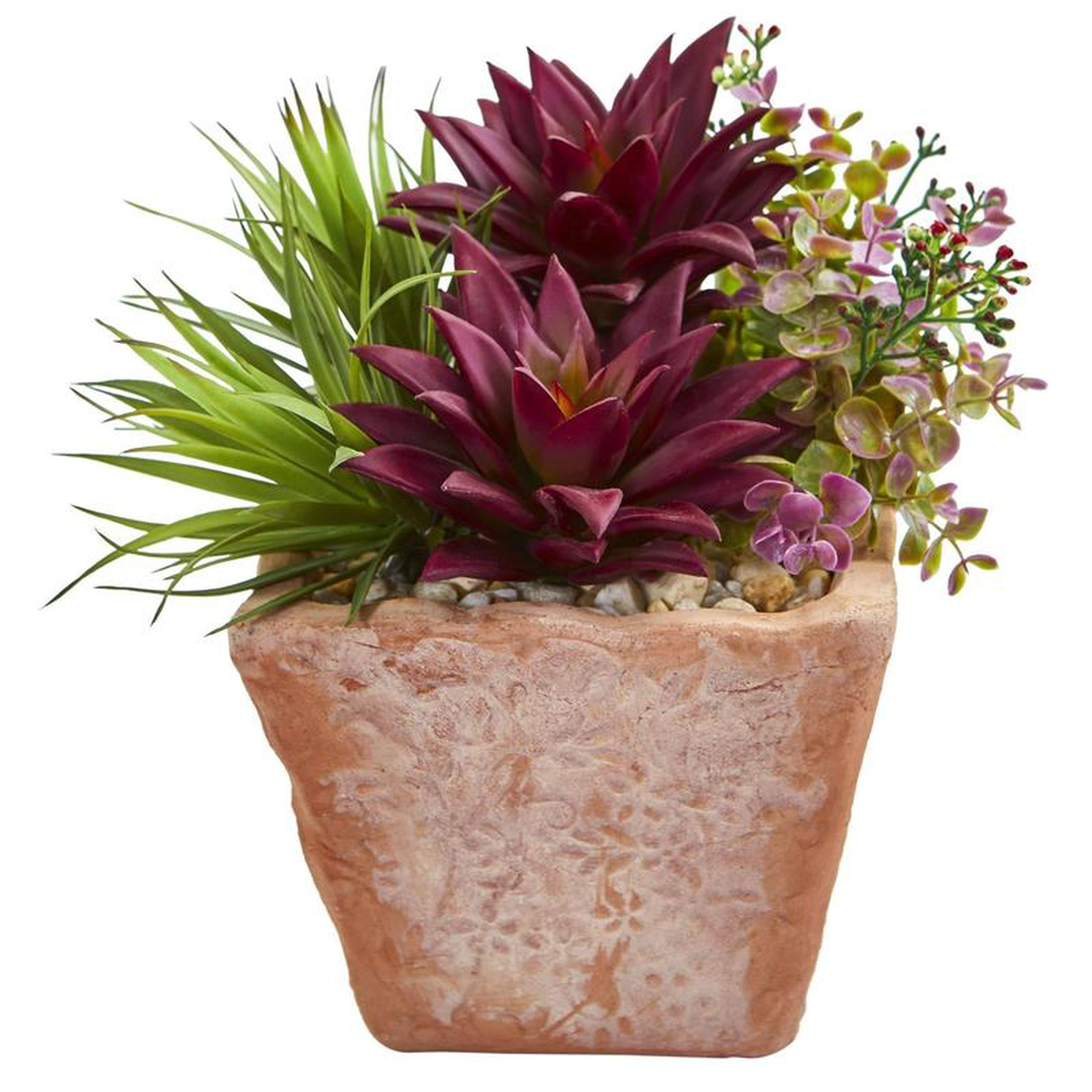 10 Succulent Garden Artificial Plant in Terracotta Planter