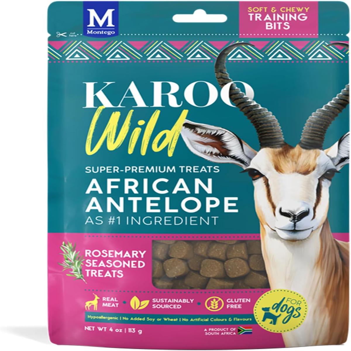 Karoo Wild Training Bits Rosemary Seasoned Treats for Dogs 4 oz