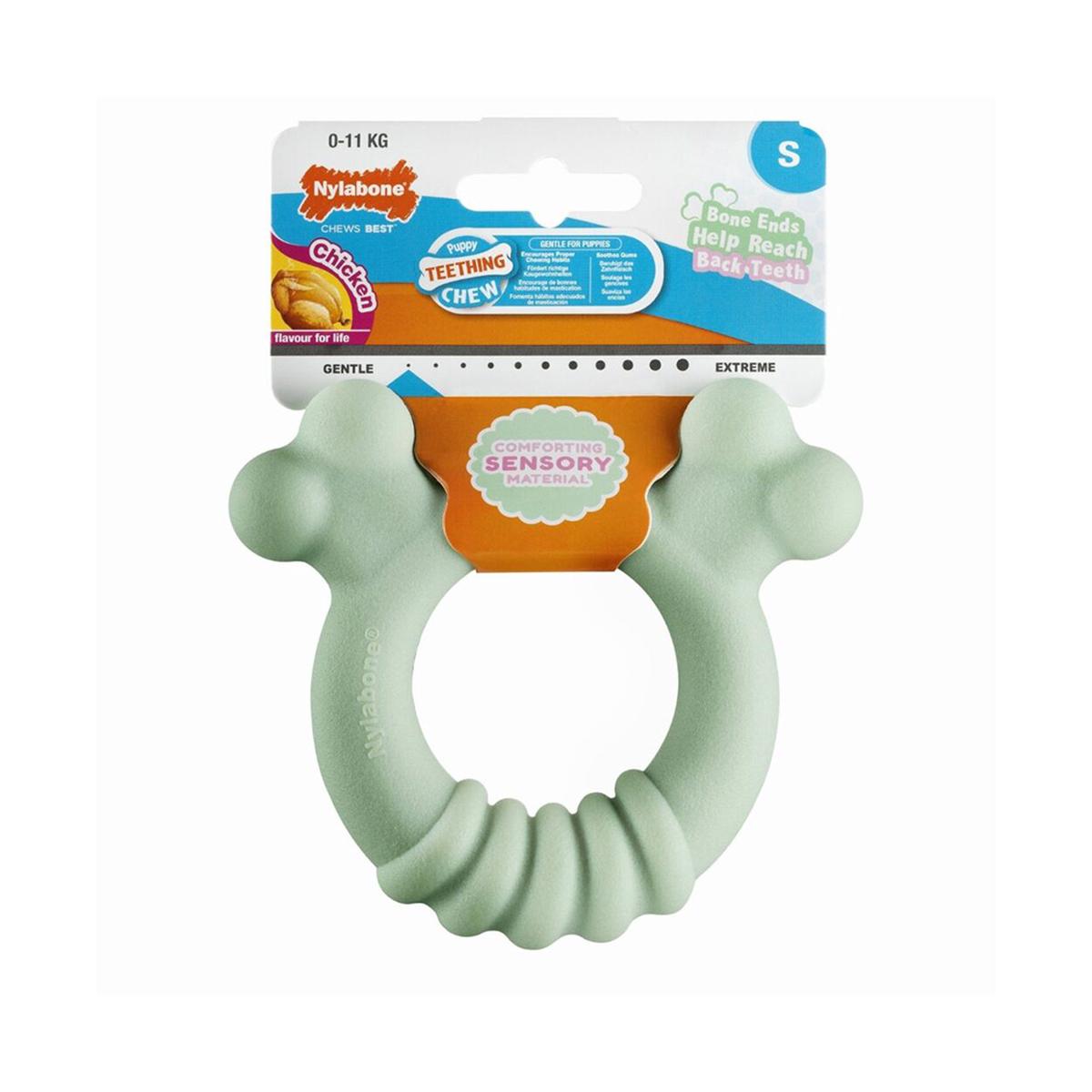 NYLABONE Puppy Chicken Tactile Ring, Small