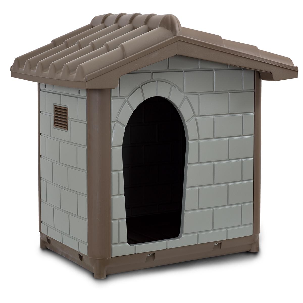 MP BERGAMO Eco Plastic Kennel w Double Layer Roof