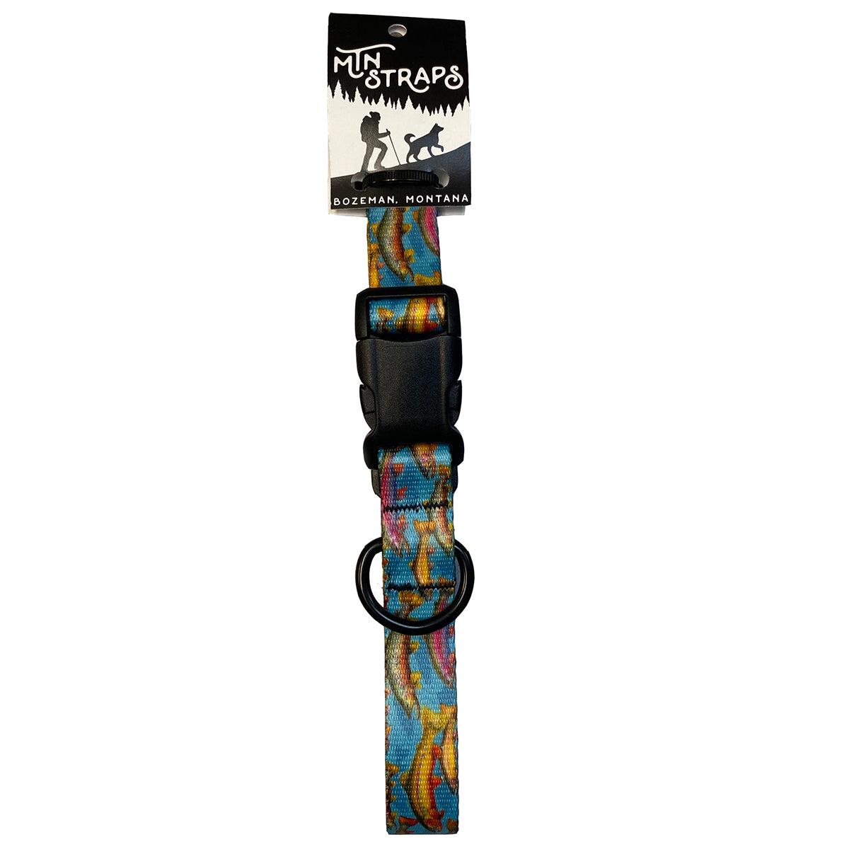 MTN Straps Trout Tales Dog Collar Large 16