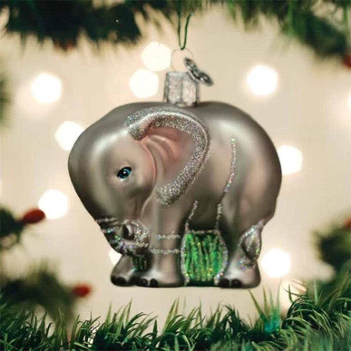 Old World Christmas - Baby Elephant Ornament