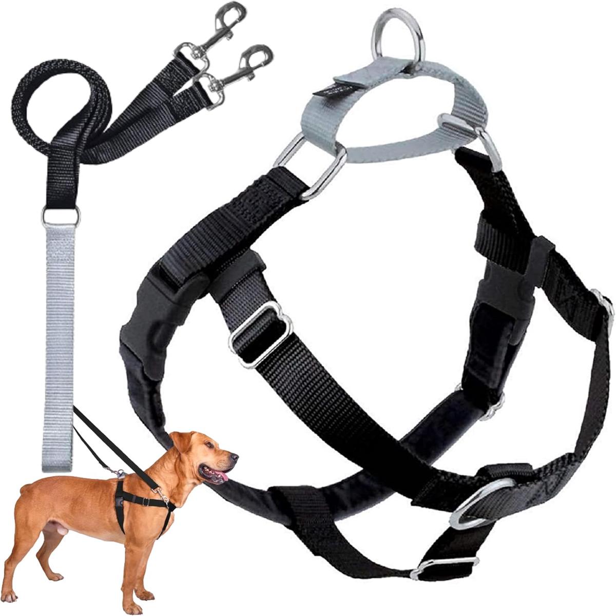 2 Hounds Design Freedom No Pull Dog Harness XX-Large Black