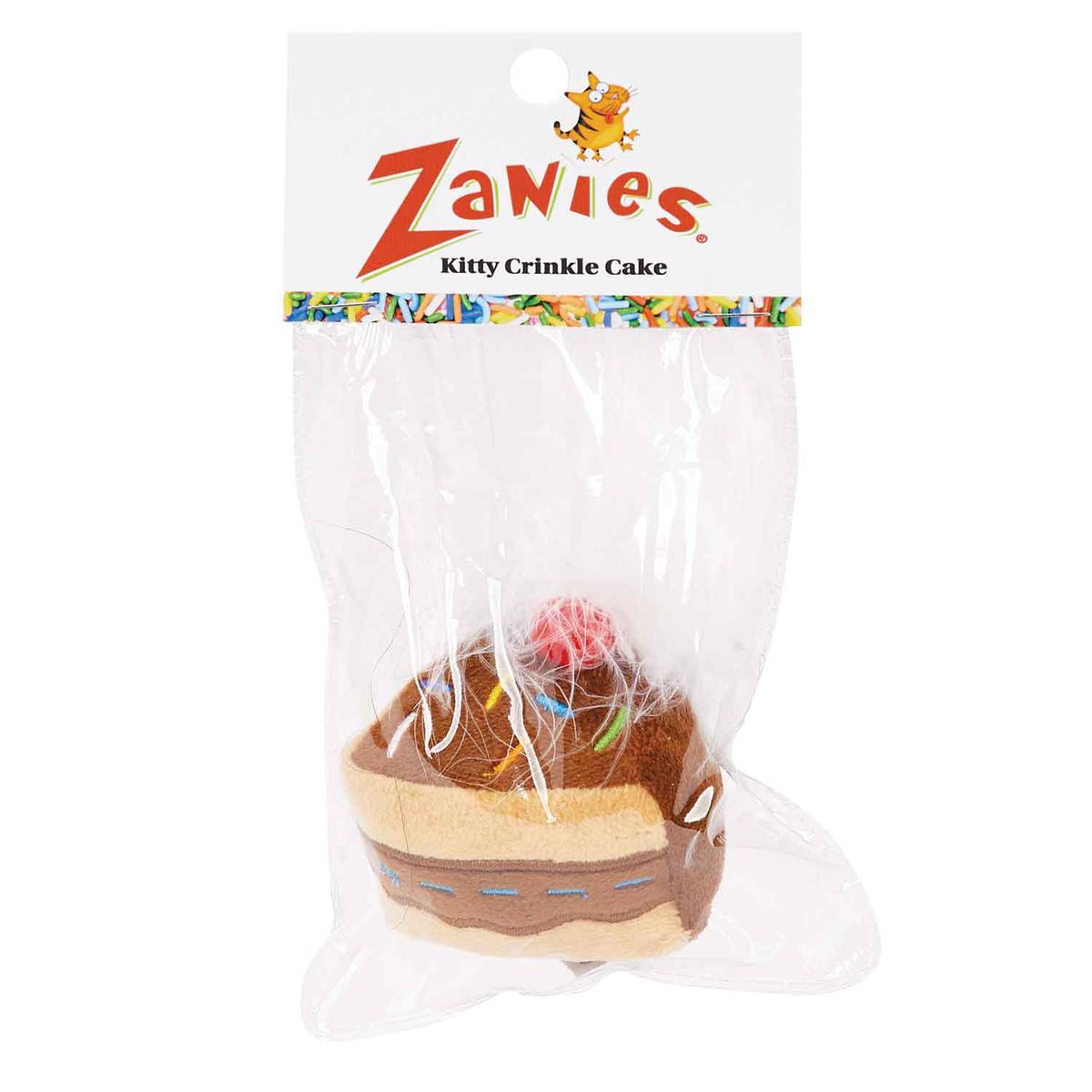 Zanies Kitty Krinkle Cakes with Feather - 4