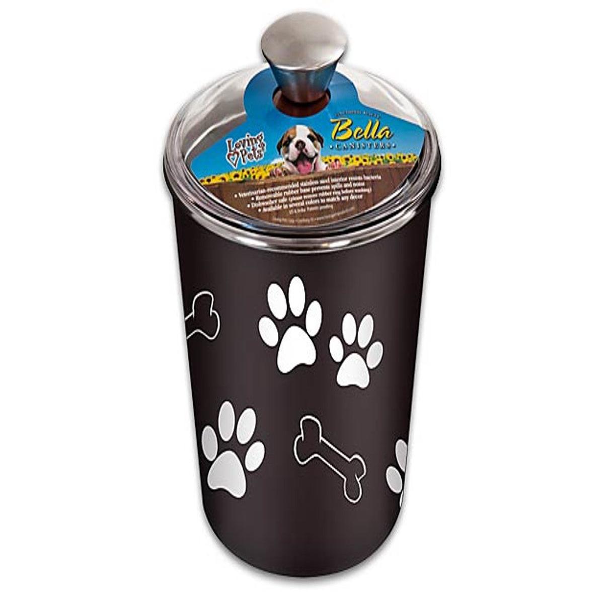 Loving Pets Espresso Treat Canister