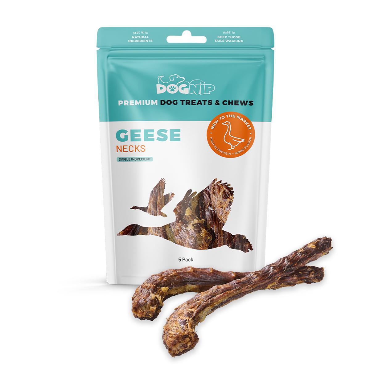 DogNip Premium Single Ingredient Geese Necks 5 Pack