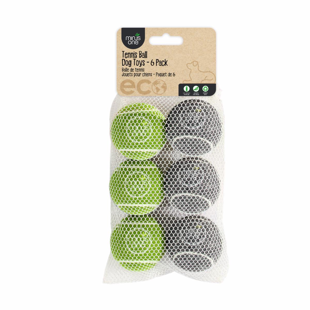 afp Bouncy Tennis Ball Dog Toys 6/pk