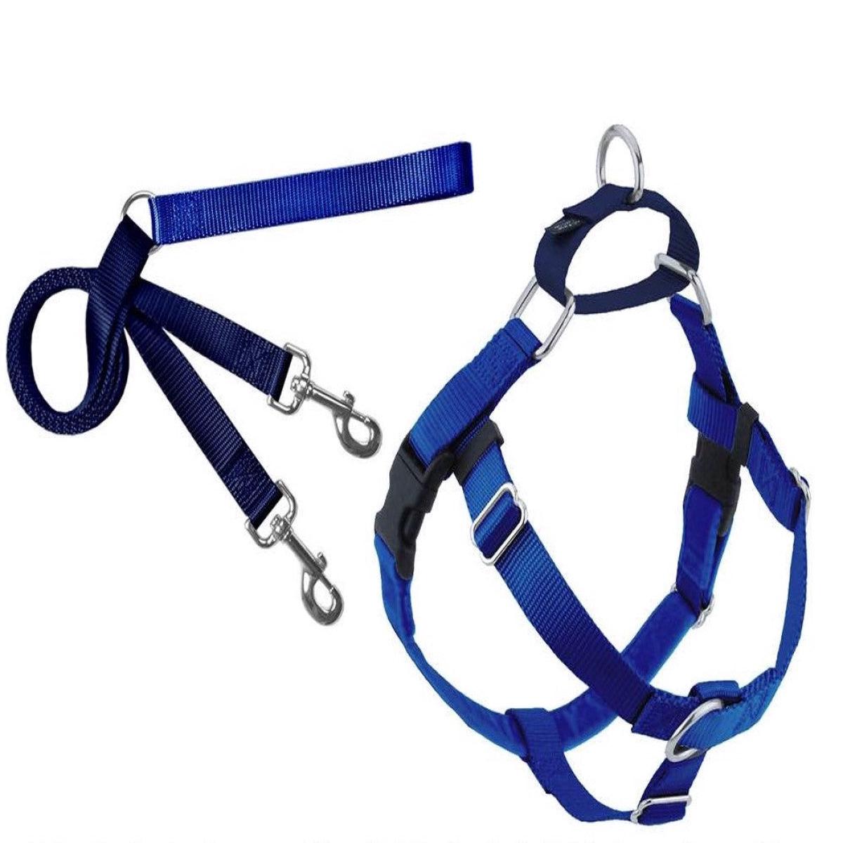 2 Hounds : Freedom No-Pull Harness and Leash - Royal Blue / Medium 1