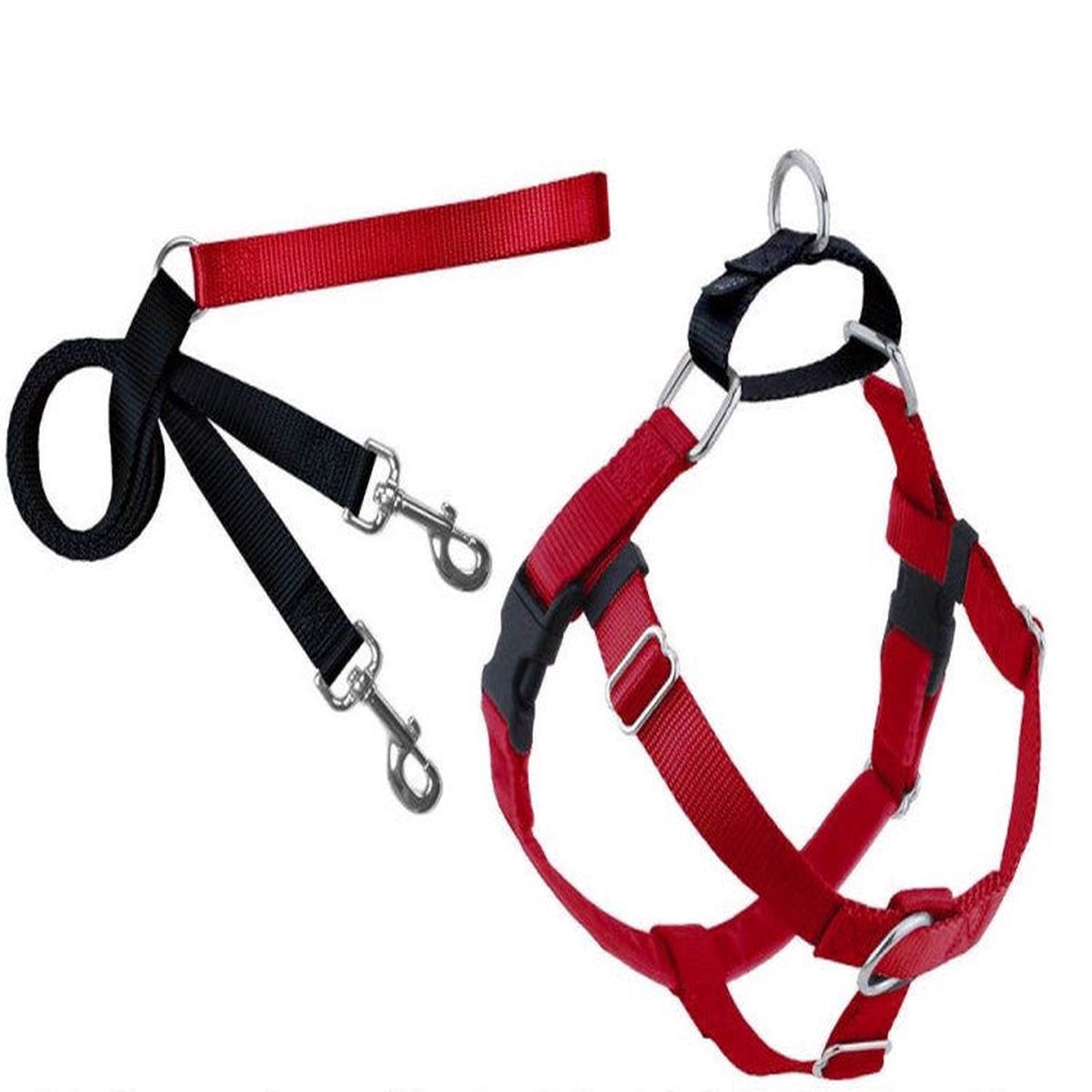 2 Hounds : Freedom No-Pull Harness and Leash - Red / Large 1
