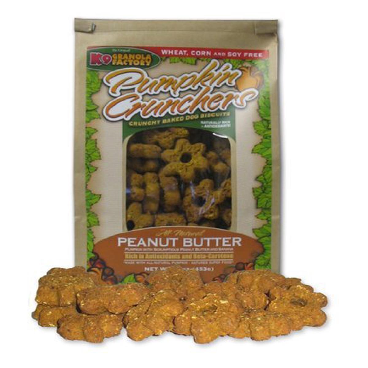 (3 Pack) Pumpkin Crunchers Dog Treat Peanut Butter and Banana, 14 Ounces each