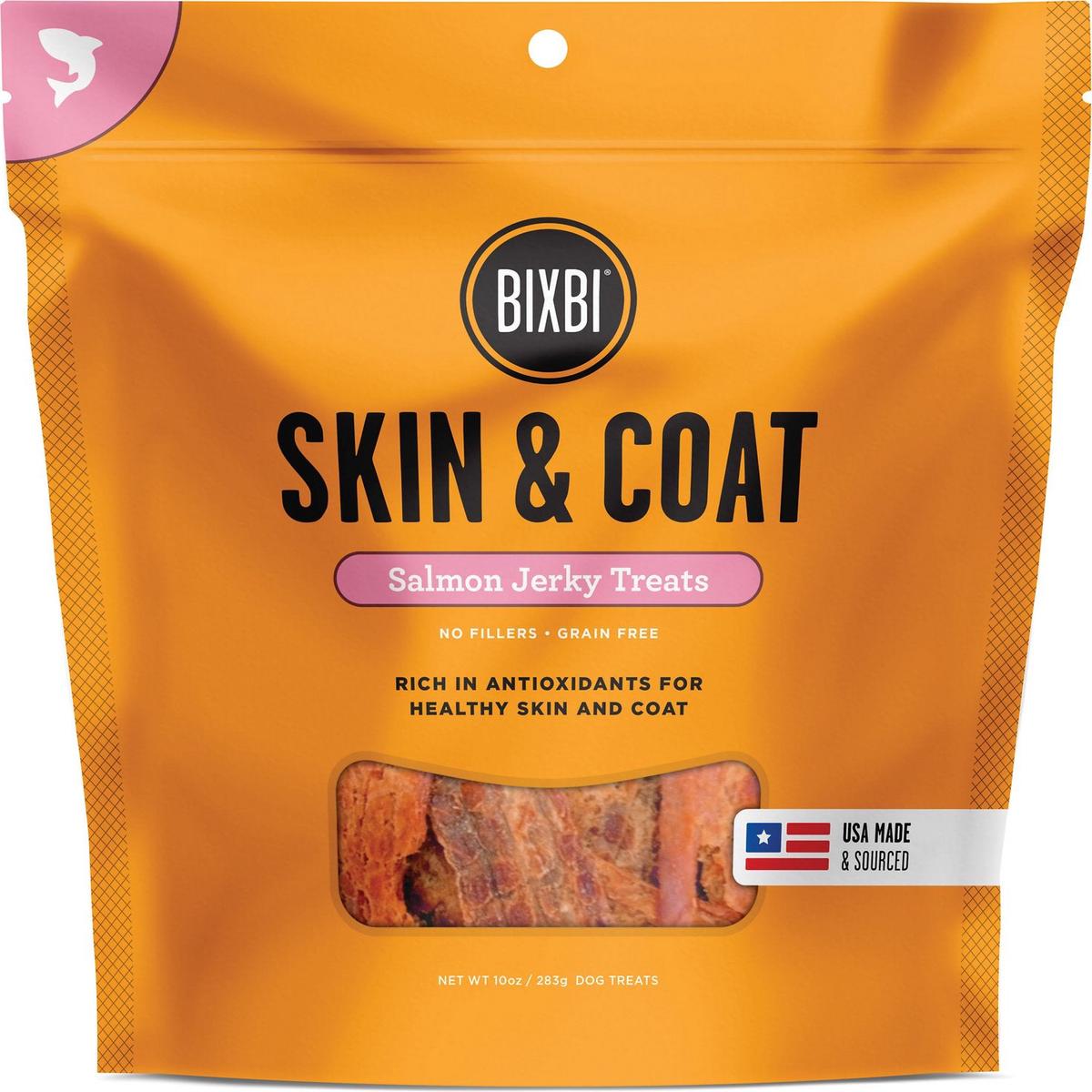 Bixbi Salmon Jerky Skin & Coat 10 oz.