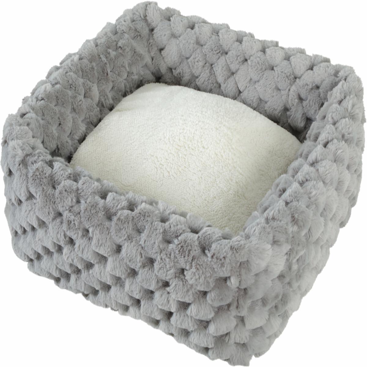 Abelha Squared Pet Bed Grey, XLarge