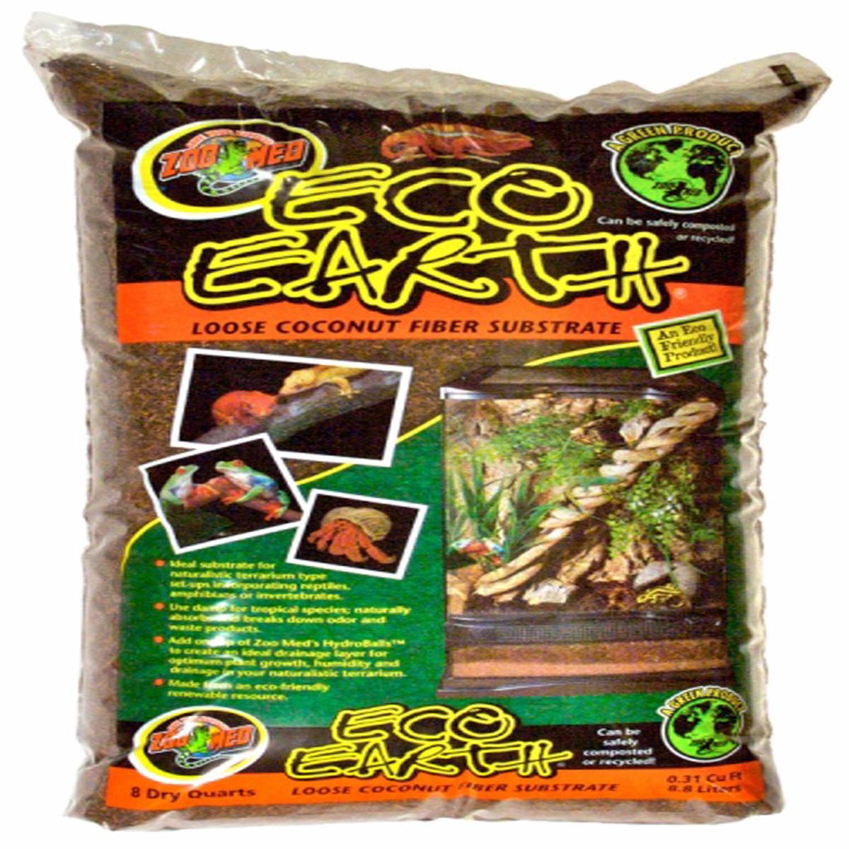 ZOO MED Eco Earth Coconut Fiber Substrate 8qt