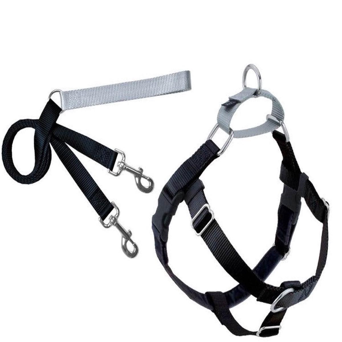 2 Hounds: Freedom No-Pull Harness and Leash - Black / XL 1