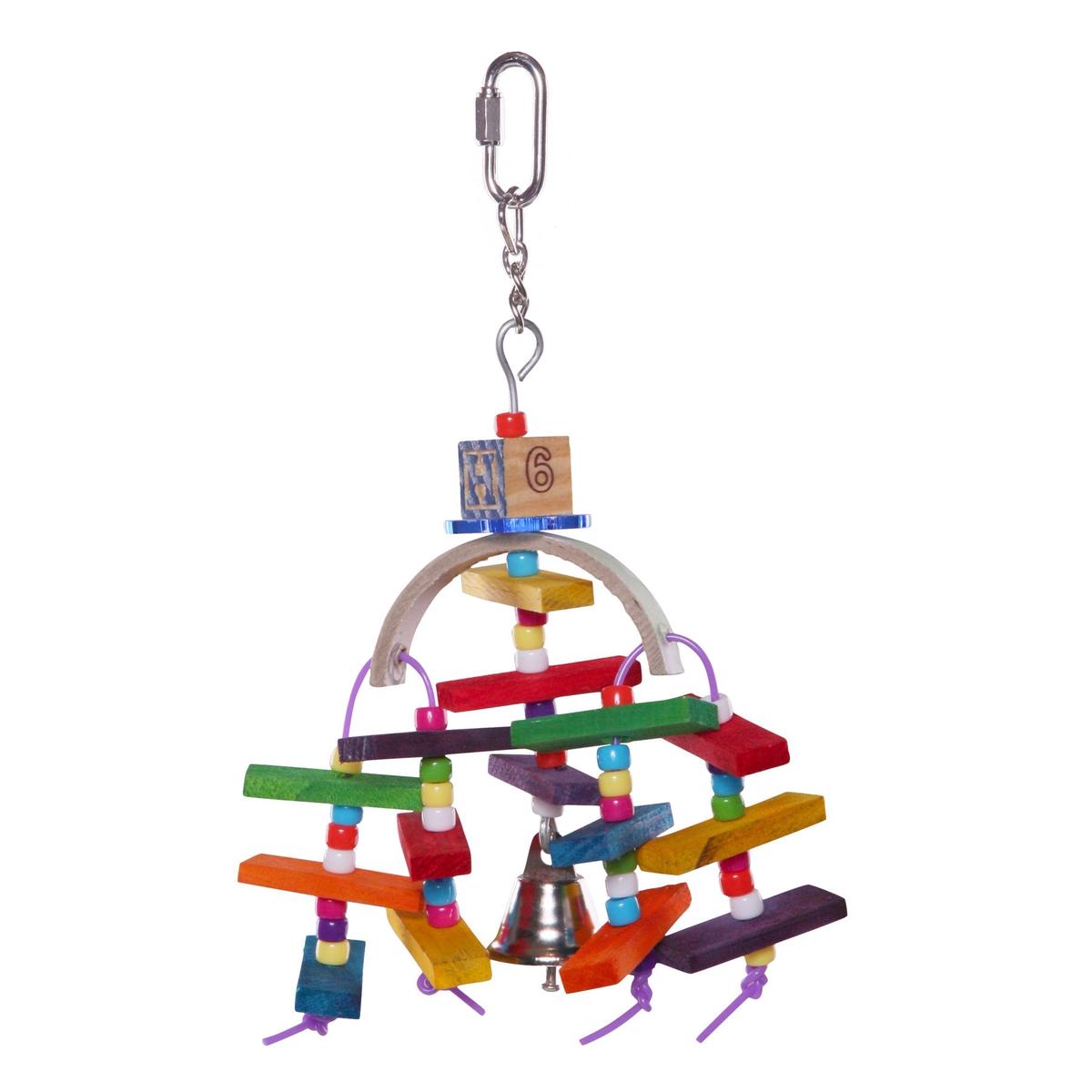 Kazoo Bird Toy Natural Wooden Rainbow Small
